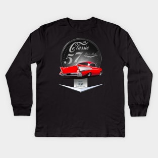 57 Chevy Kids Long Sleeve T-Shirt